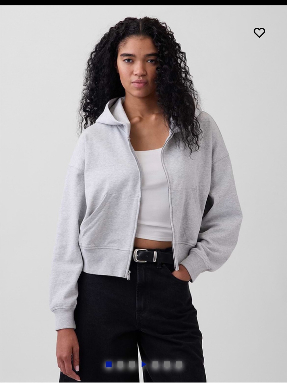 Gap VintageSoft Terry Zip Hoodie